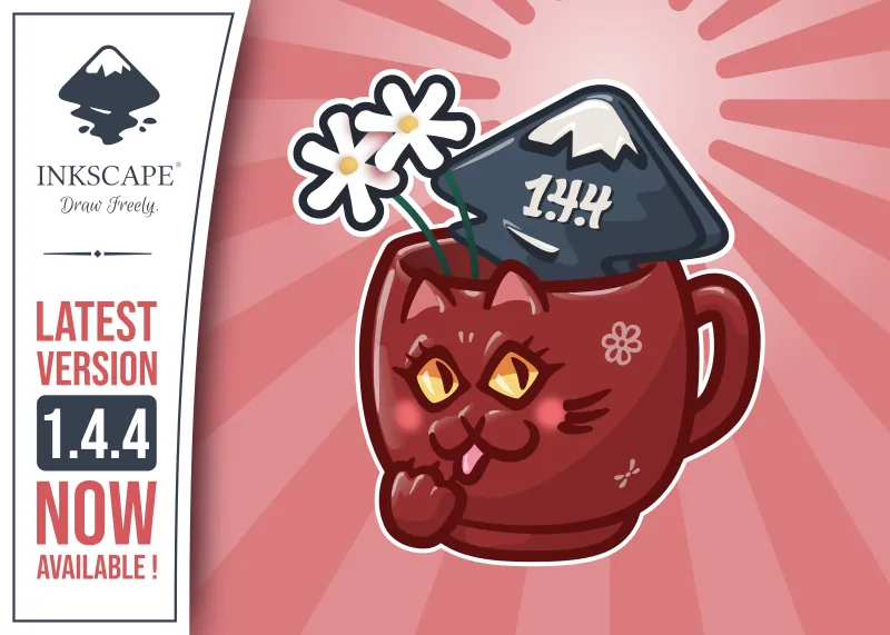 Latest version Inkscape 1.4.4 now available! CC-By-SA 4.0 m1981